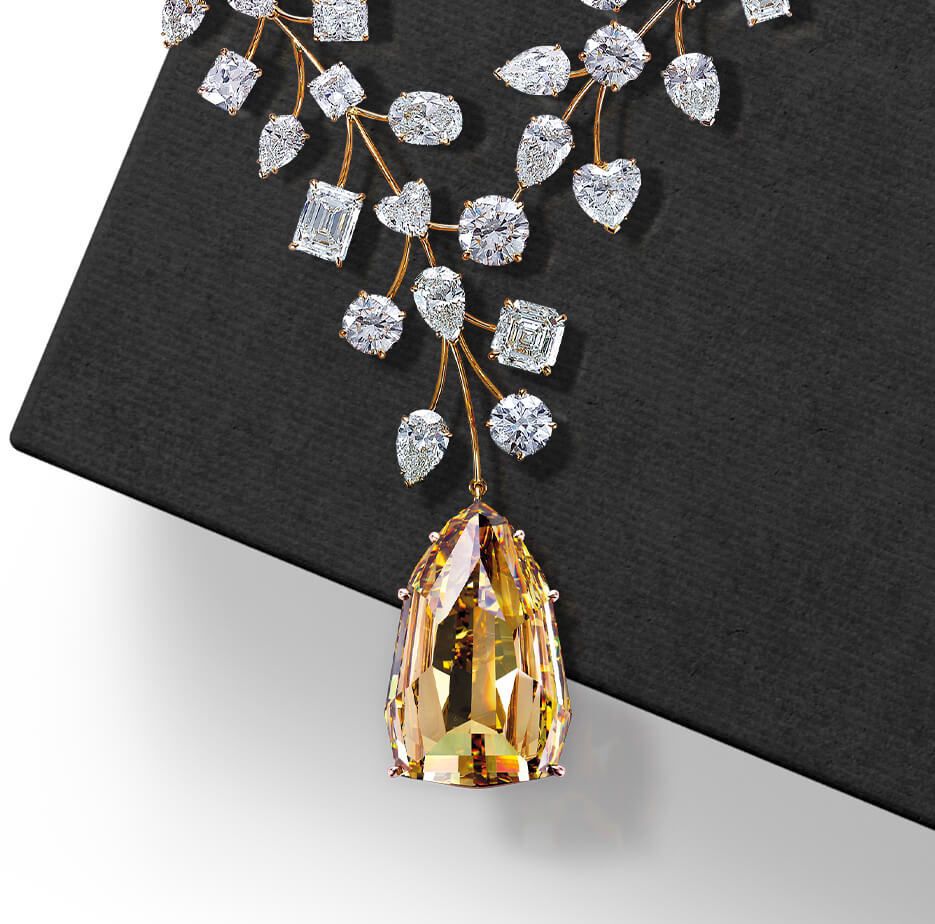 Platinum 100ct Diamond Necklace, GIA Certified – CJ Charles Jewelers