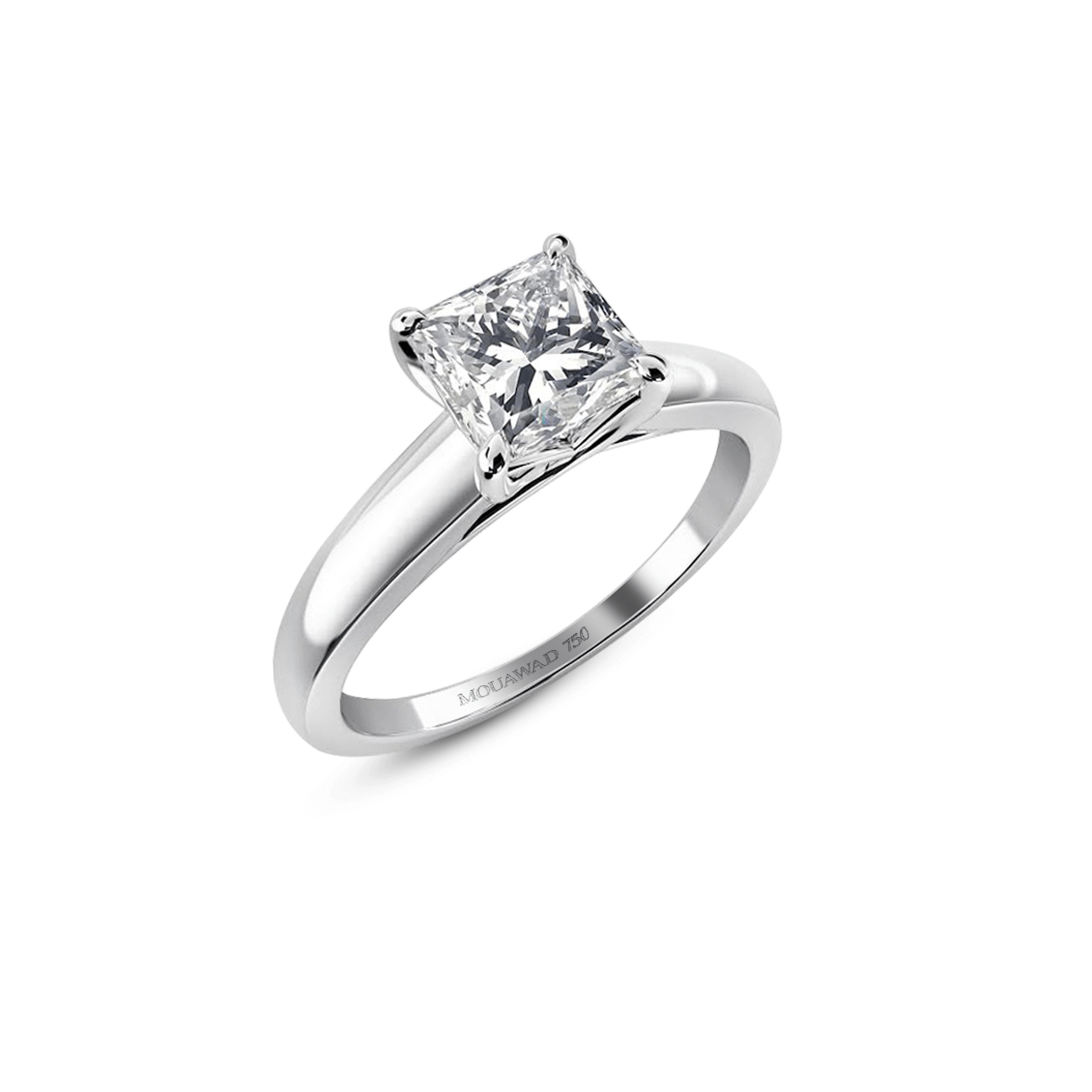 TRISTA PRINCESS CUT DIAMOND ENGAGEMENT RING 