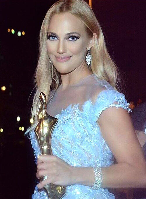 MERYEM UZERLI WEARS MOUAWAD JEWELRY AT BIAF (BEIRUT INTERNATIONAL AWARDS FESTIVAL)