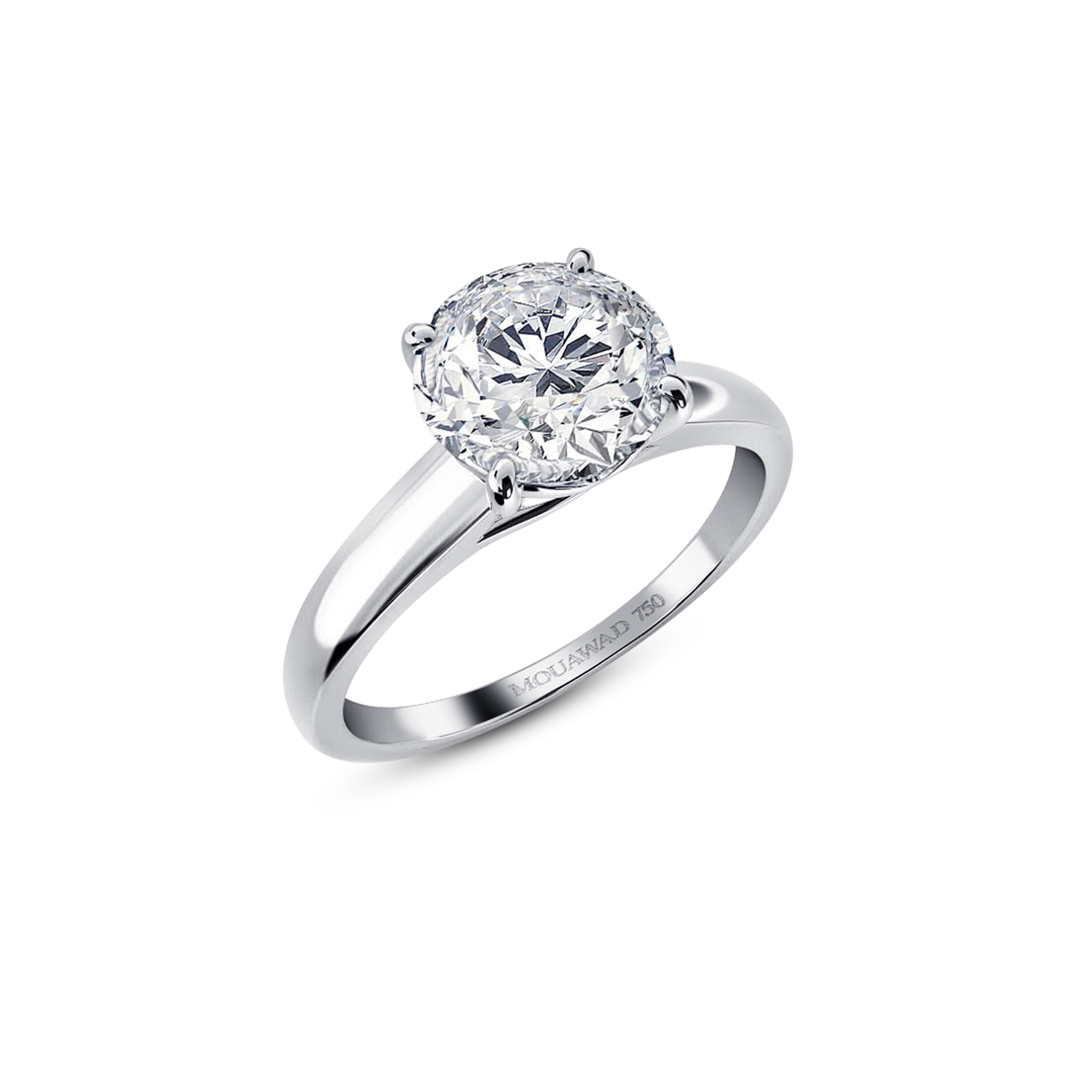 TRISTA ROUND DIAMOND ENGAGEMENT RING 