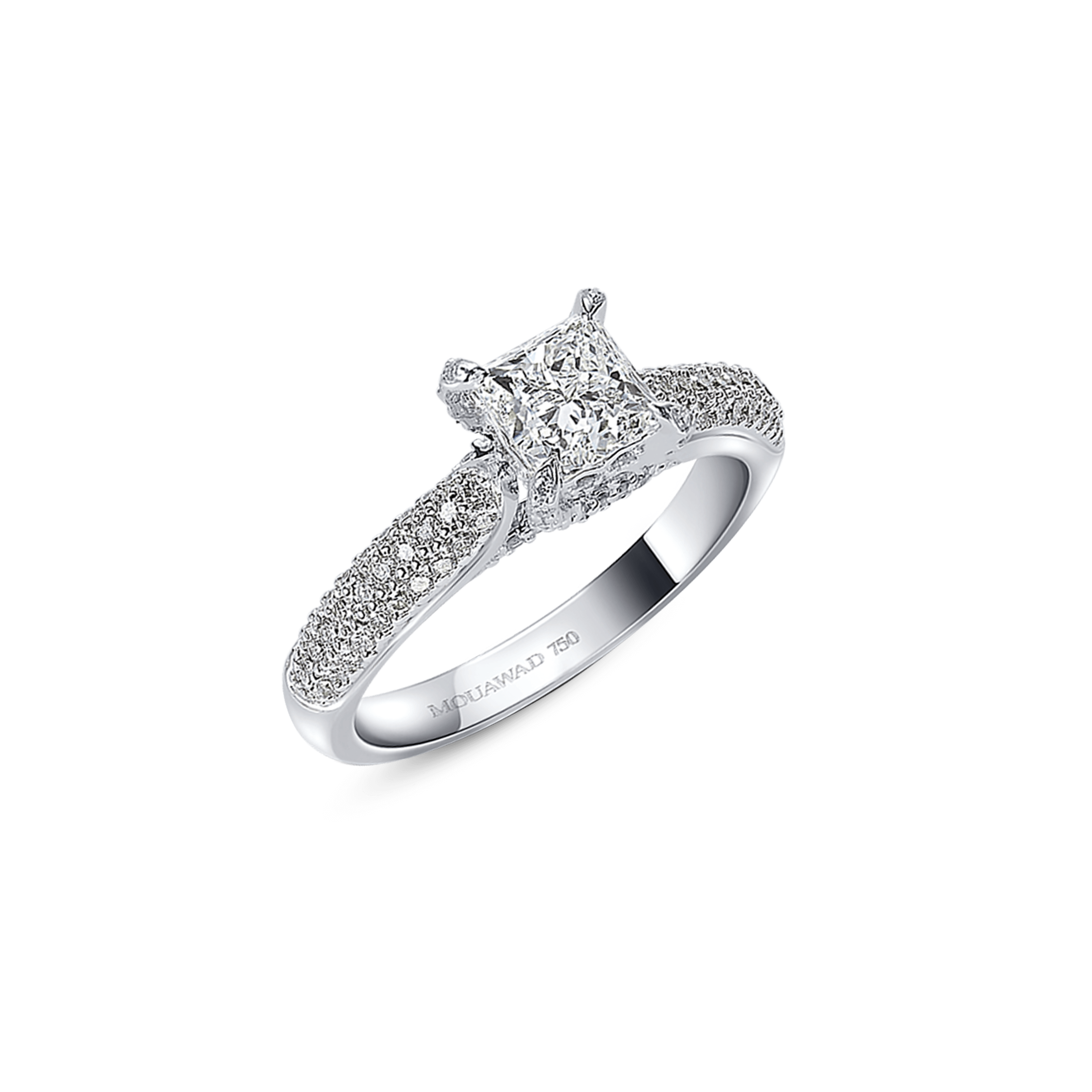 TRISTA PRINCESS CUT DIAMOND ENGAGEMENT RING