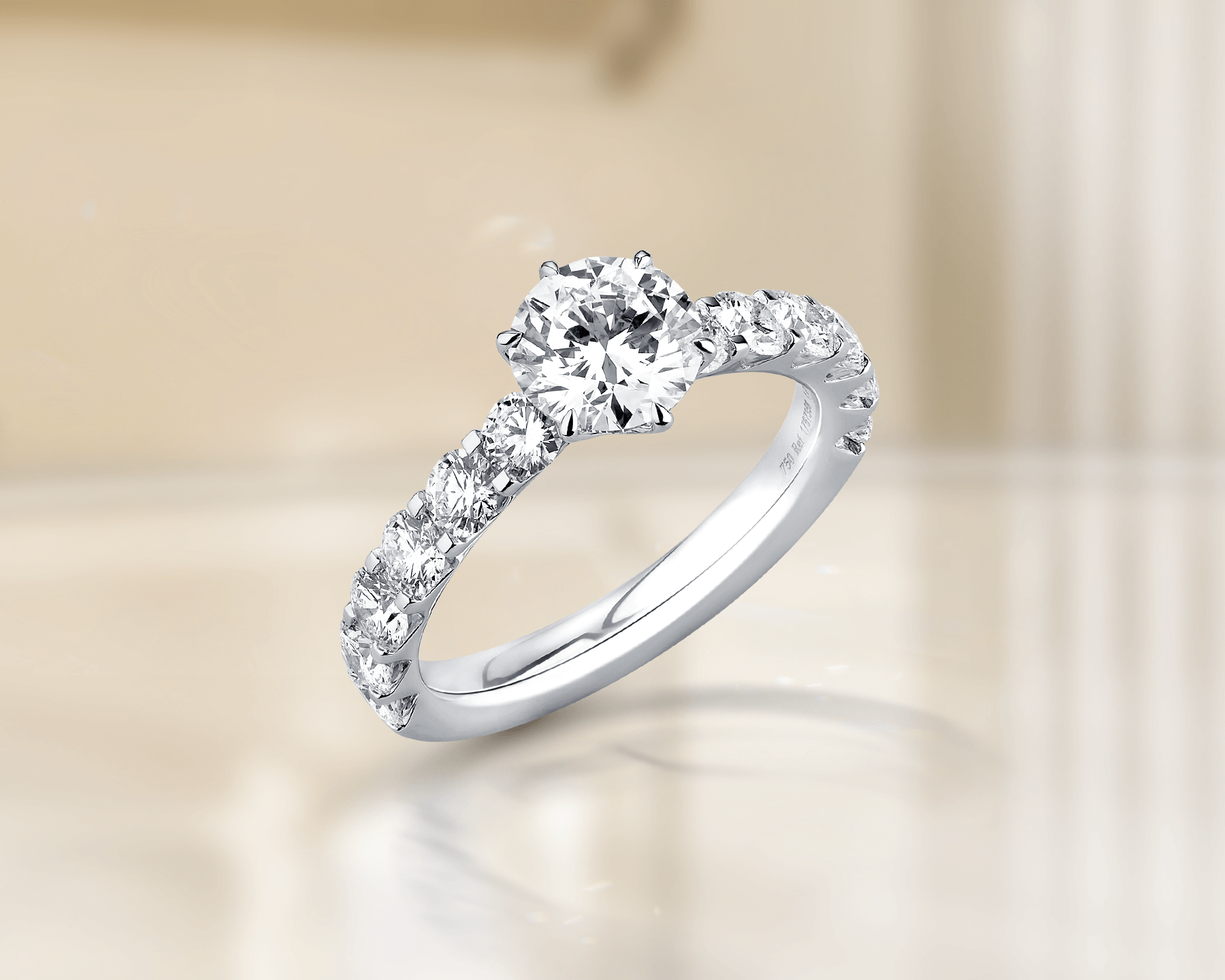 5.5 Ctw Solitaire Oval Engagement Ring in 18K Gold – Luxe VVS Jewelers