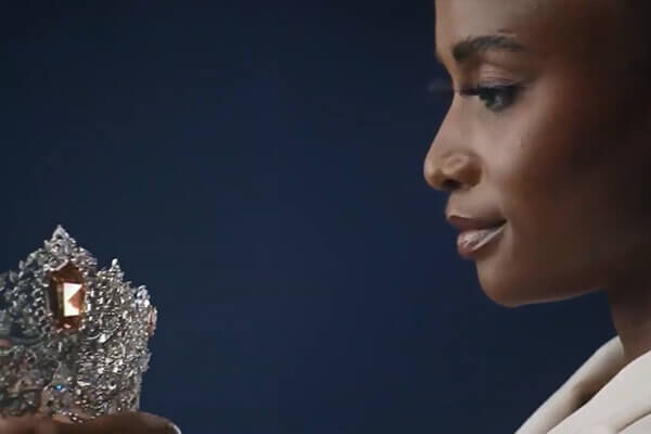 Miss Universe Zozi Tunzi shares the message of the Mouawad Power of Unity crown in her own words