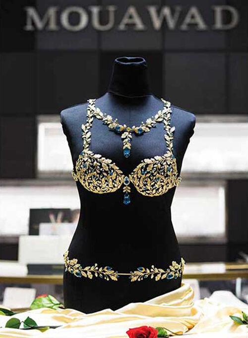 THE CHAMPAGNE NIGHTS FANTASY BRA BY MOUAWAD LANDS IN GENEVA