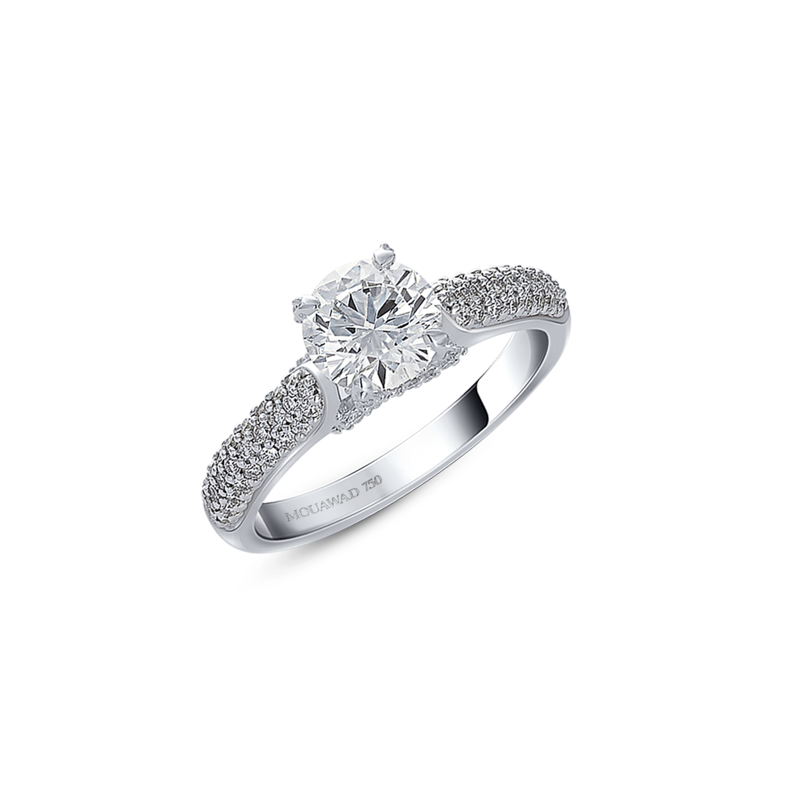 TRISTA ROUND DIAMOND ENGAGEMENT RING