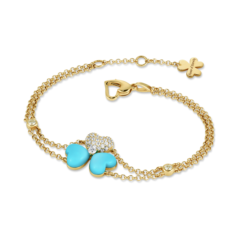 Flower of Eternity Turquoise Bracelet