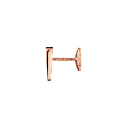 Love M Earrings with single M motif