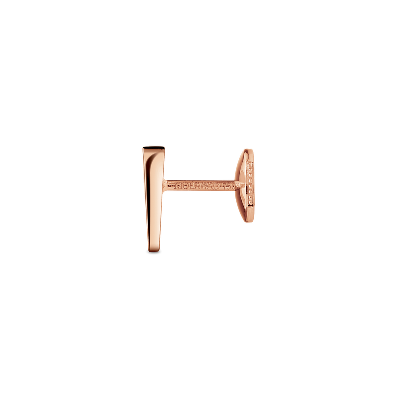 Love M Earrings with single M motif