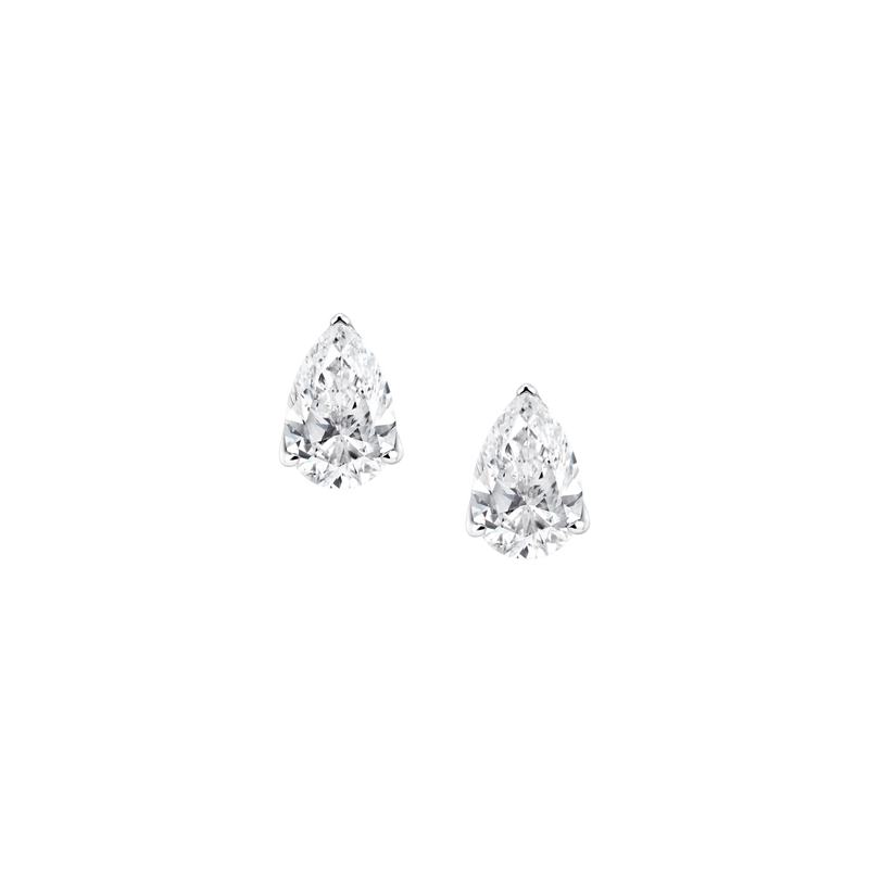 Diamond Essentials Unity 梨形鑽石耳環