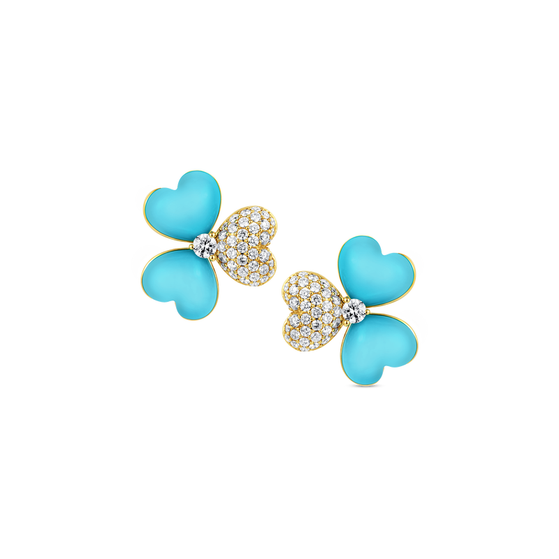 Flower of Eternity Turquoise Earrings
