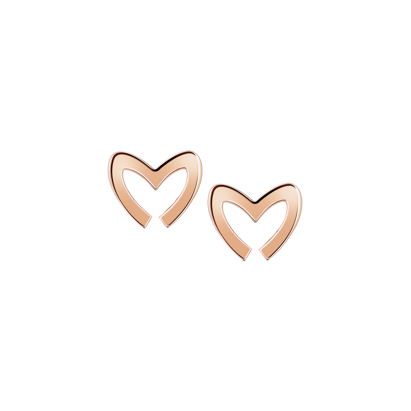Love M Earrings with single M motif