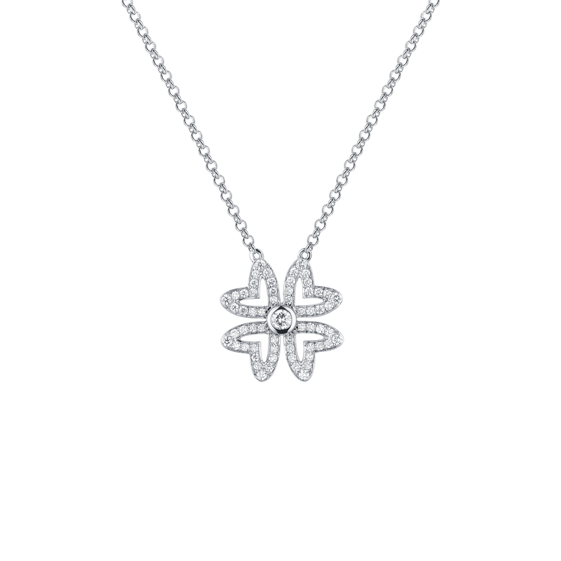 Love M Pendant with four M motifs