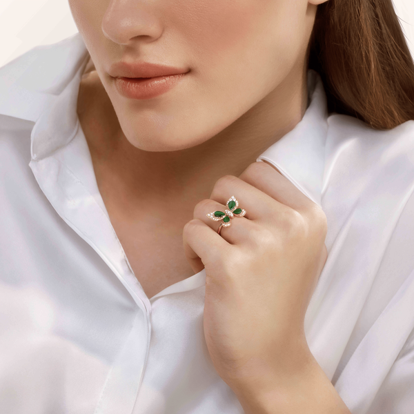 Wings of Wonder Malachite Ring