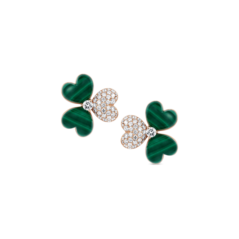Flower of Eternity Malachite Earrings