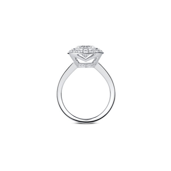 Sera Single Halo Diamond Engagement Ring 