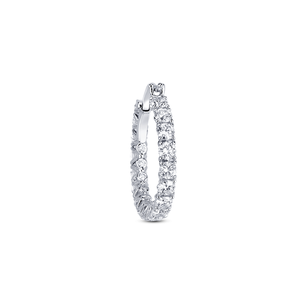 M Classique Small Diamond Hoop Earrings