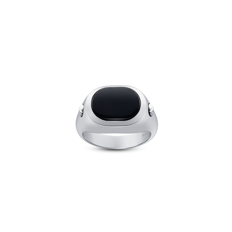 Grande Ellipse Men's Ring in Black Onyx