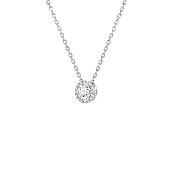 Diamond Essentials Unity Round Halo Pendant