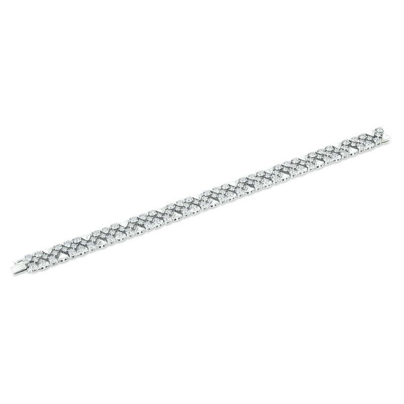 Trigonia Signature White Gold Bracelet