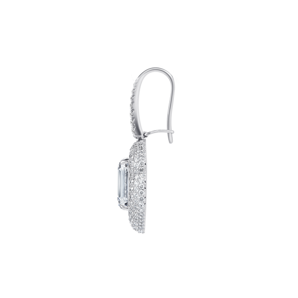 Mouawad Haven White Gold Emerald-Cut Diamond Earrings​