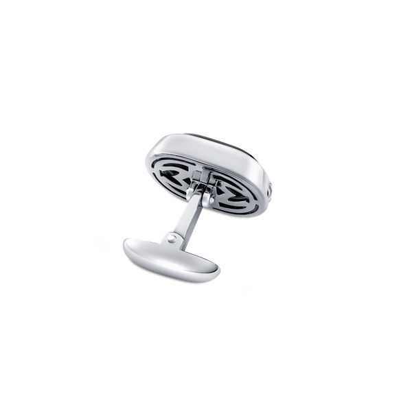 Grande Ellipse Cufflinks in Black Onyx
