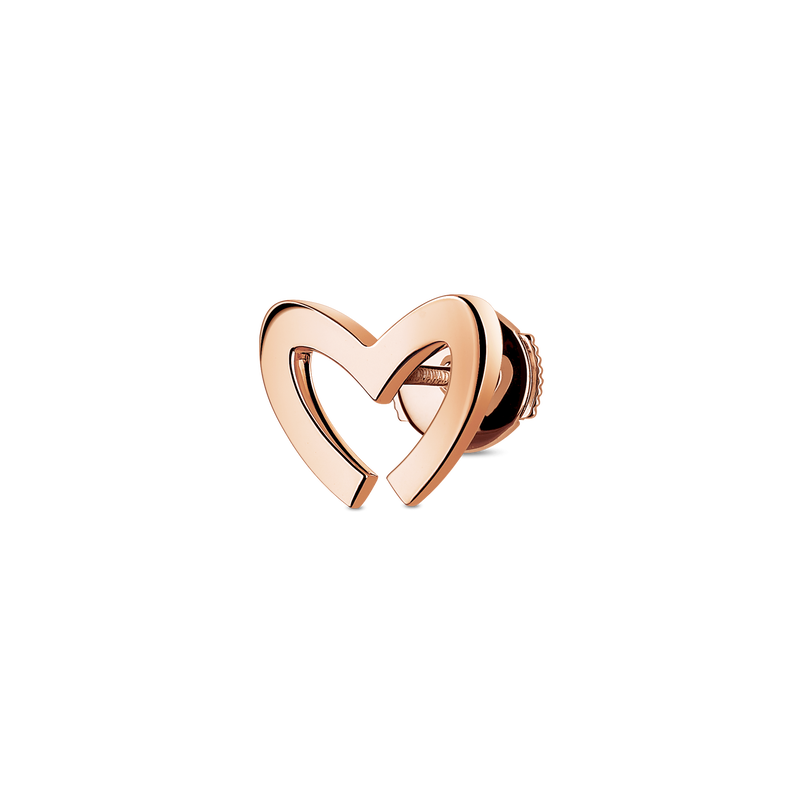 Love M Earrings with single M motif