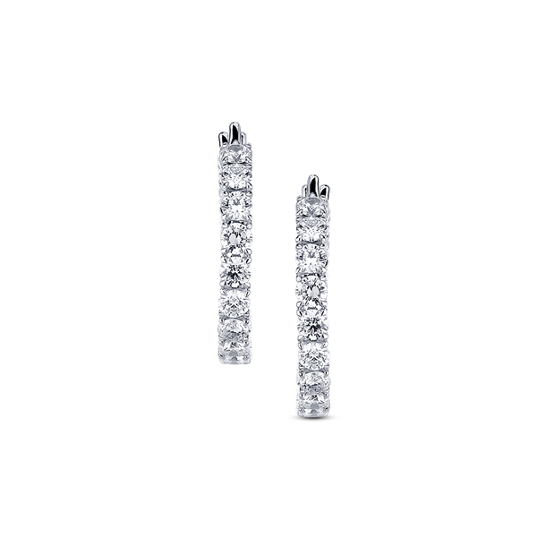 M Classique Small Diamond Hoop Earrings