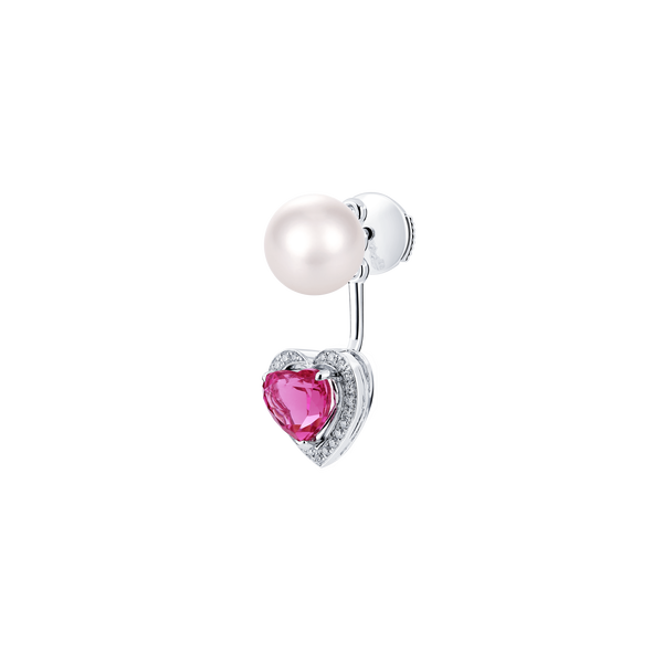 Venus Rubellite and Diamond Pav&eacute; Earrings