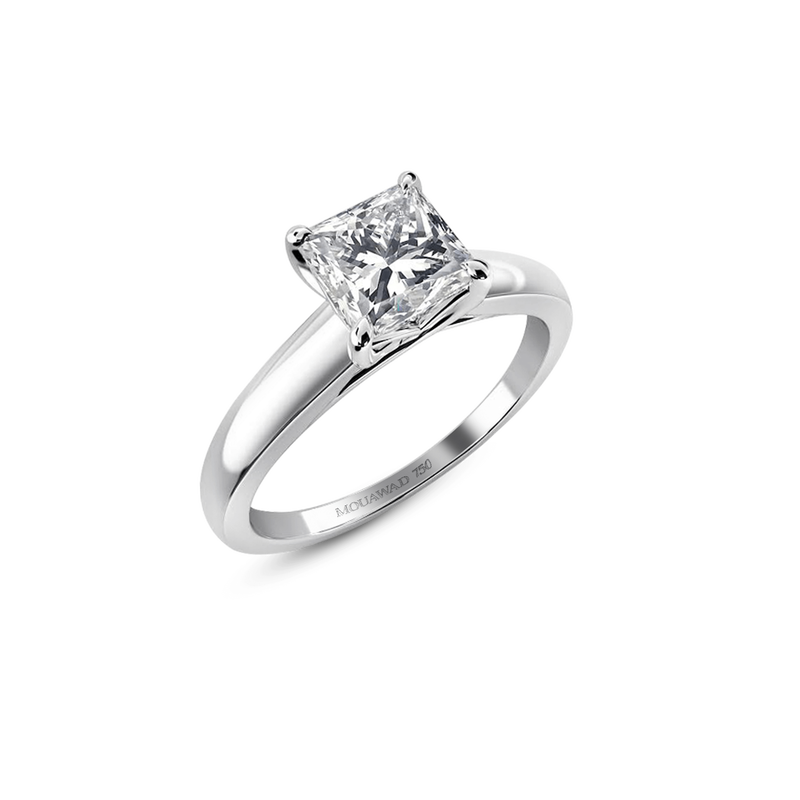 TRISTA PRINCESS CUT DIAMOND ENGAGEMENT RING