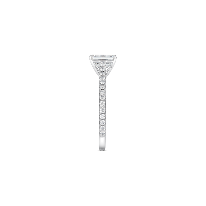 Unity Emerald-Cut Pav&eacute; Engagement Ring