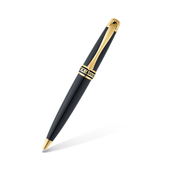 Grande Ellipse Black Lacquer Ballpoint Pen