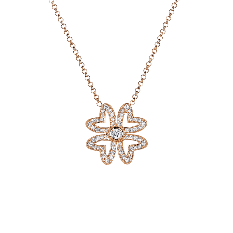 Love M Pendant with four M motifs