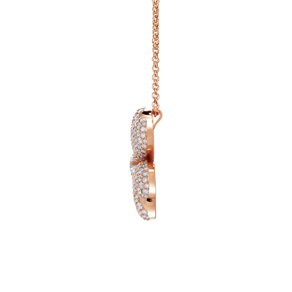 Flower of Eternity Rose Gold Large Pendant