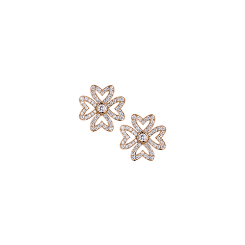 Love M Earrings with four M motifs