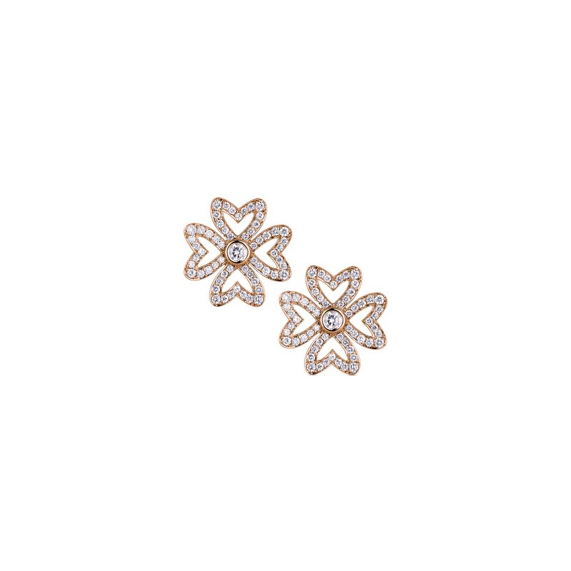 Love M Earrings with four M motifs