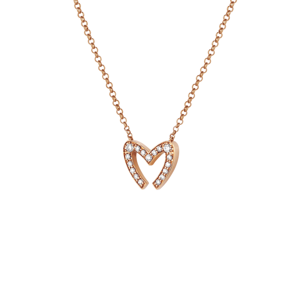 Love M Diamond Pav&eacute; Pendant