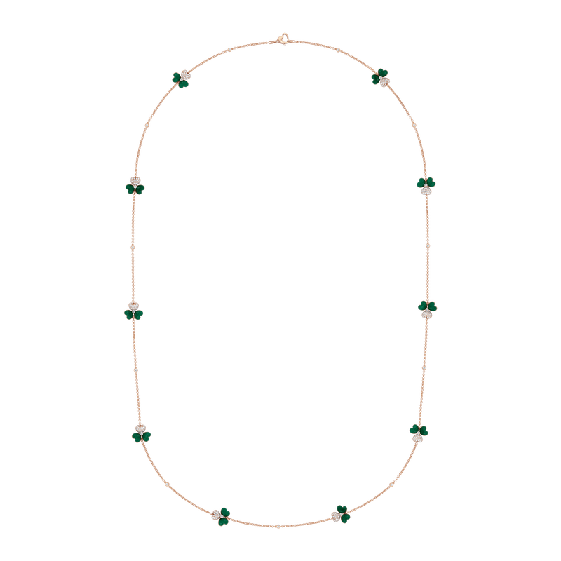 Flower of Eternity Malachite Sautoir