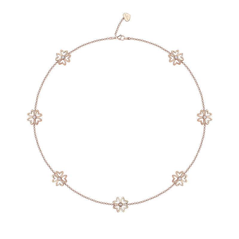 Love M Necklace with four M motifs