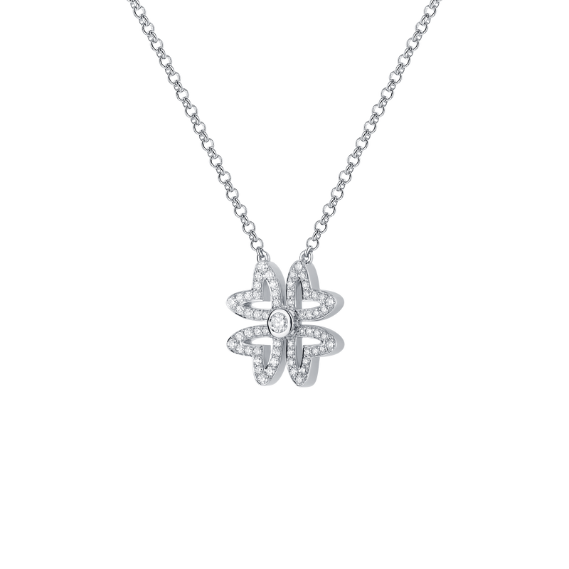 Love M Pendant with four M motifs