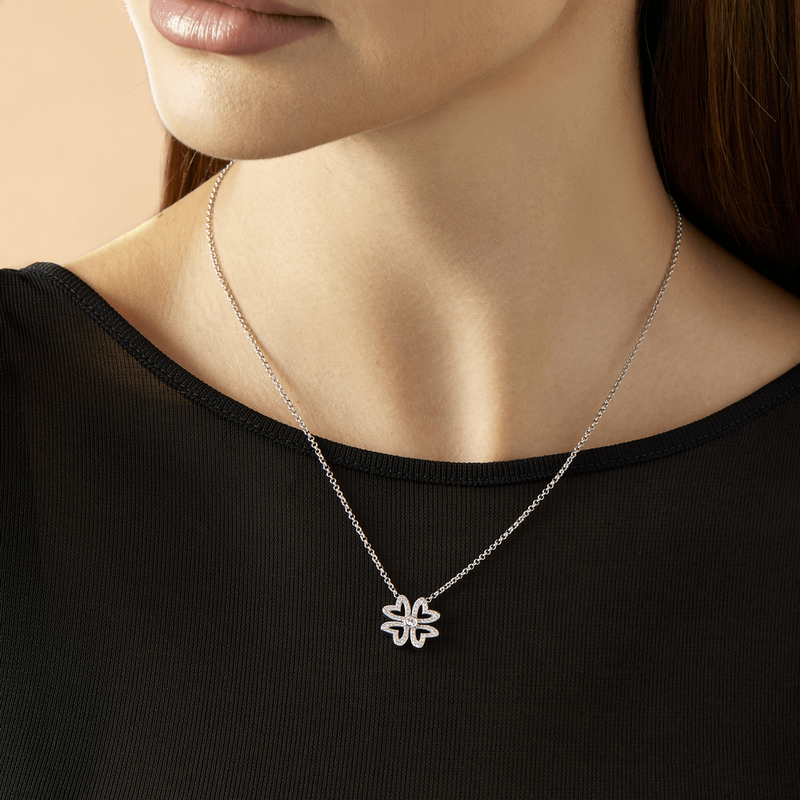 Love M Pendant with four M motifs