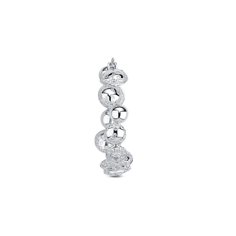 Sera Large Cluster Hoop Diamond Earrings