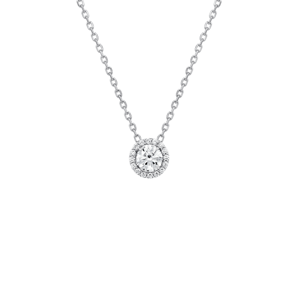 Diamond Essentials Unity Round Halo Pendant
