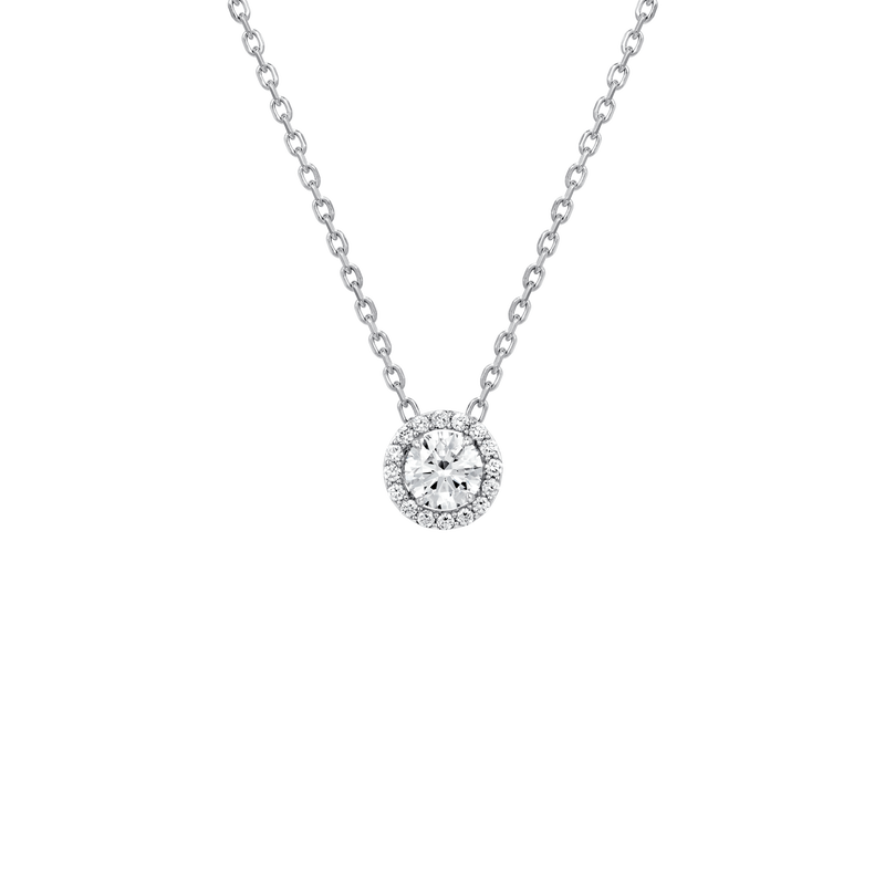 Diamond Essentials Unity Round Halo Pendant