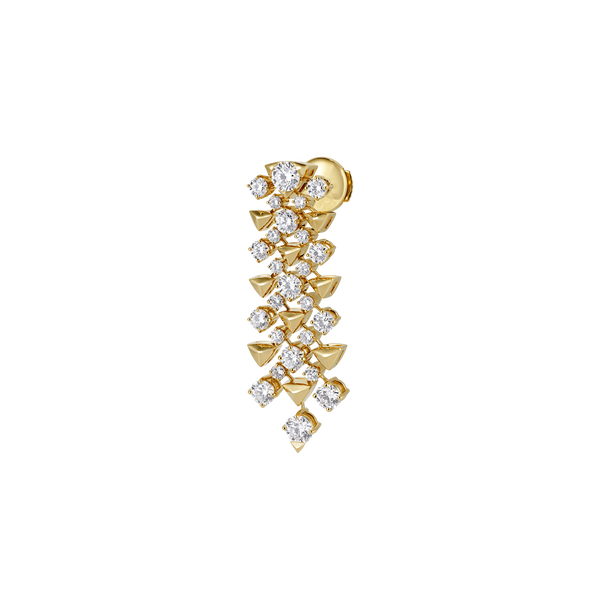 Trigonia Signature Yellow Gold Earrings