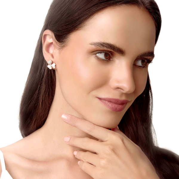 Flower of Eternity Mother of Pearl Earrings