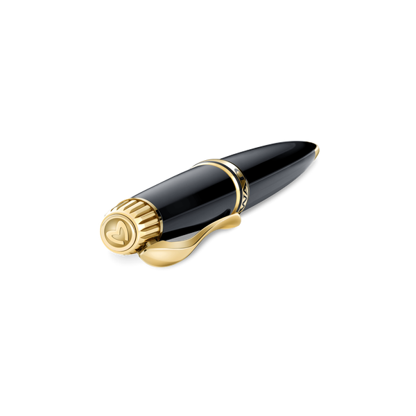 Grande Ellipse Black Lacquer Ballpoint Pen