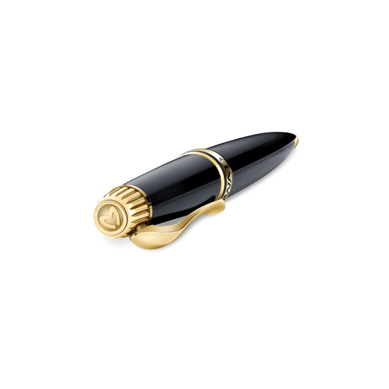 Grande Ellipse Black Lacquer Ballpoint Pen