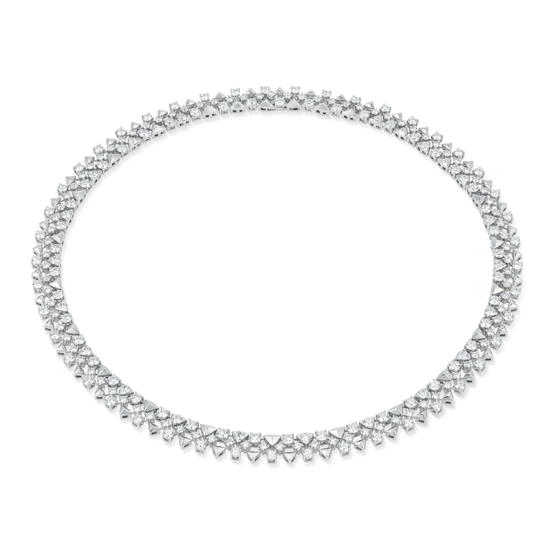Trigonia Signature White Gold Necklace