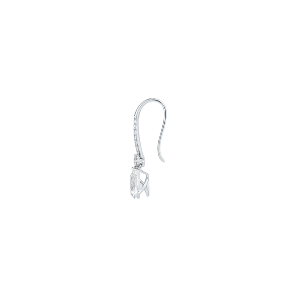Diamond Essentials Unity Pear French Hook Earrings