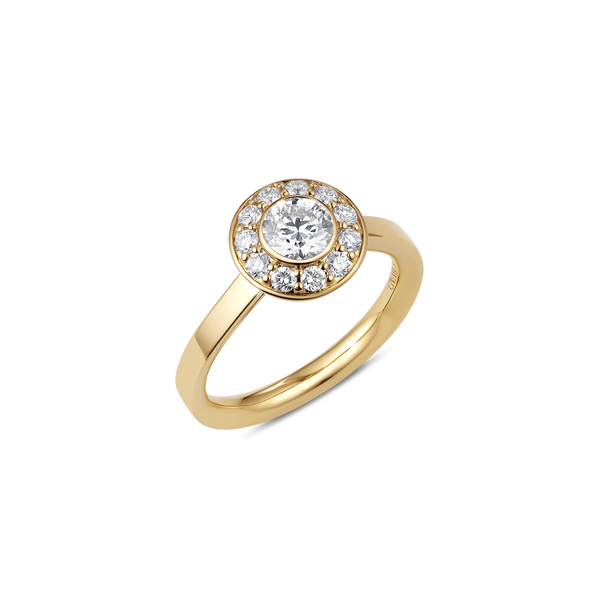Sera Single Halo Diamond Engagement Ring 
